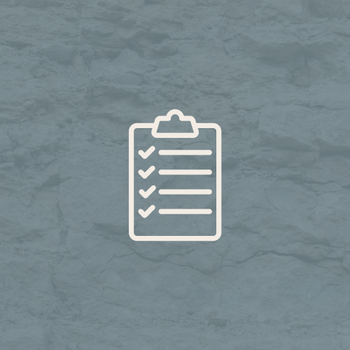 Icône checklist des étapes clés pour réussir une rénovation immobilière en Corse.