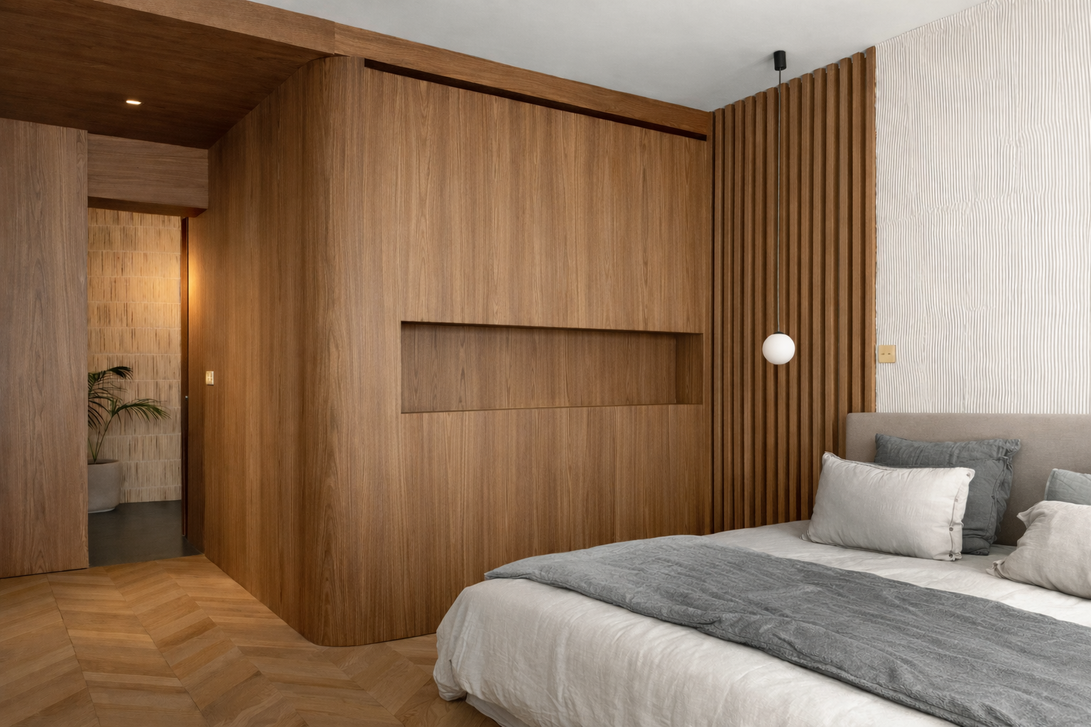 Chambre contemporaine en bois – architecture intérieure 2026 (copie)