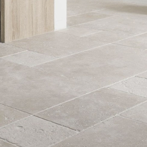 Sol carrelage pierre beige