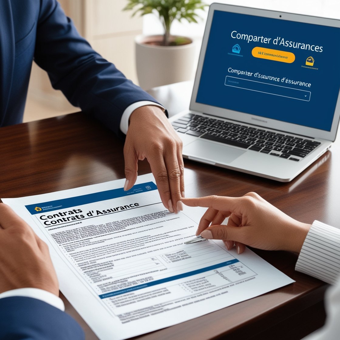 Des professionnels signant un contrat d'assurance dommage-ouvrage pour sécuriser leurs travaux de rénovation.