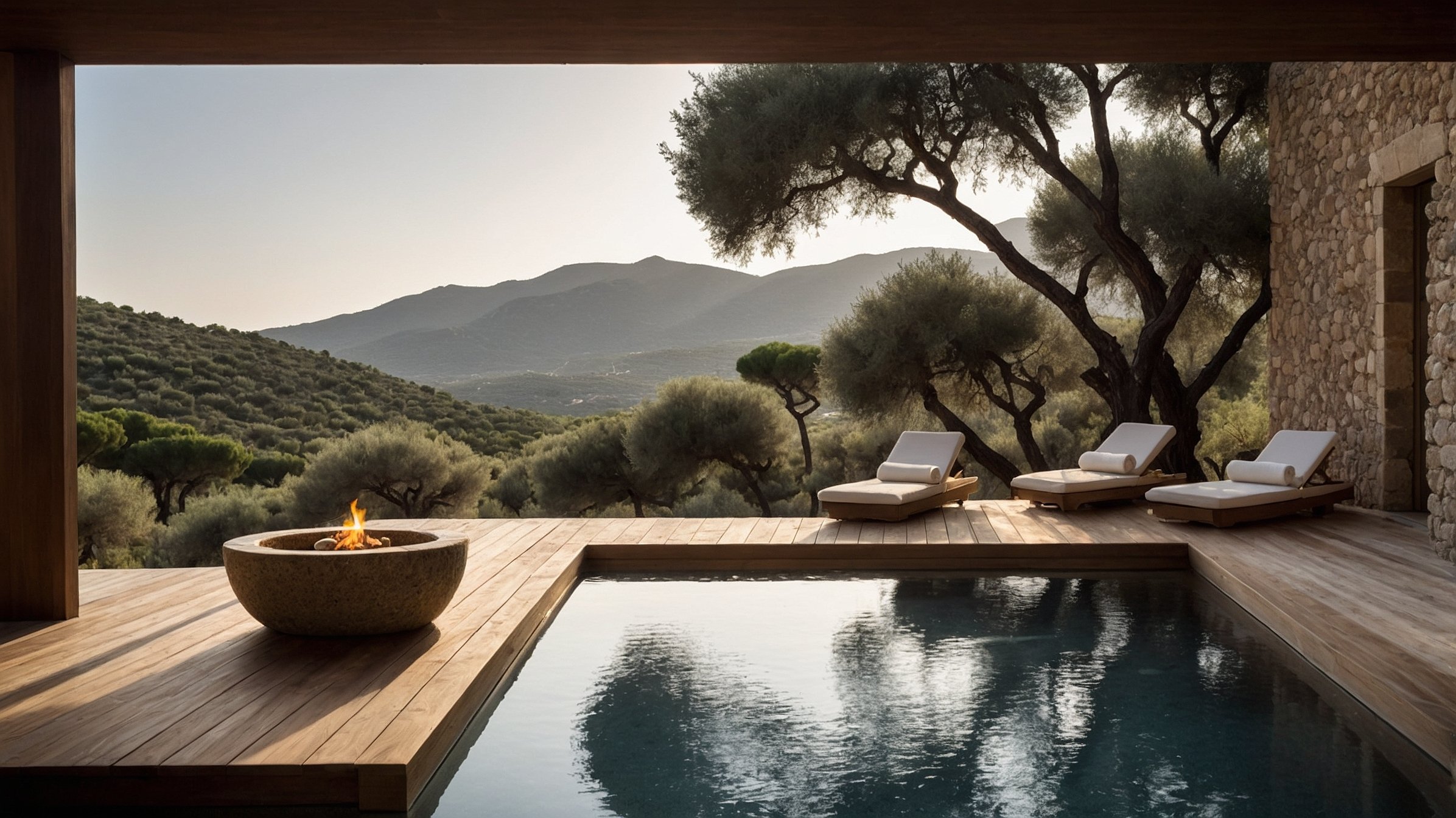  Piscine privée avec vue sur le paysage méditerranéen