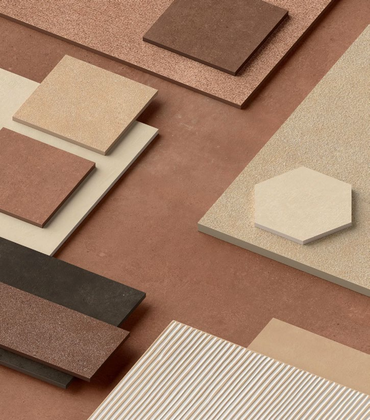 FLORIM CERAMICHE SENSITERRE Revêtement mural en grès cérame pour intérieur - Designer Matteo Thun, Benedetto Fasciana